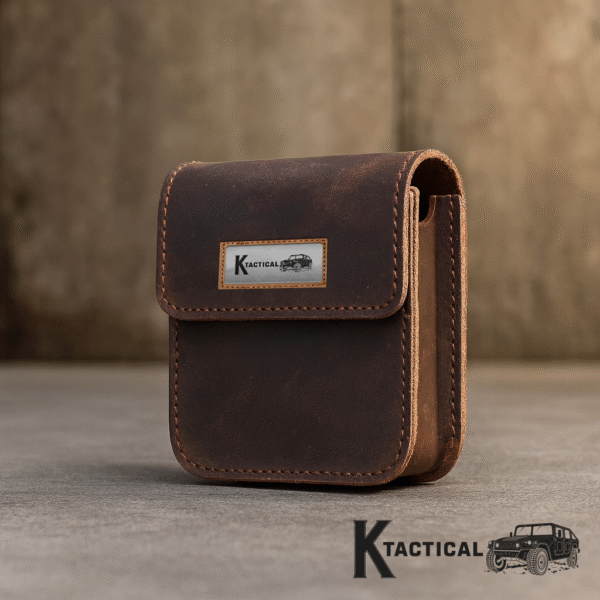 K-Tactical Heritage Flip Phone Leather Pouch