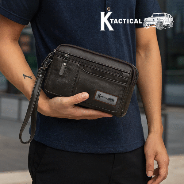 K-Tactical Heritage Leather Hand-Carry Clutch - Image 5