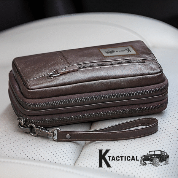K-Tactical Heritage Leather Hand-Carry Clutch - Image 7