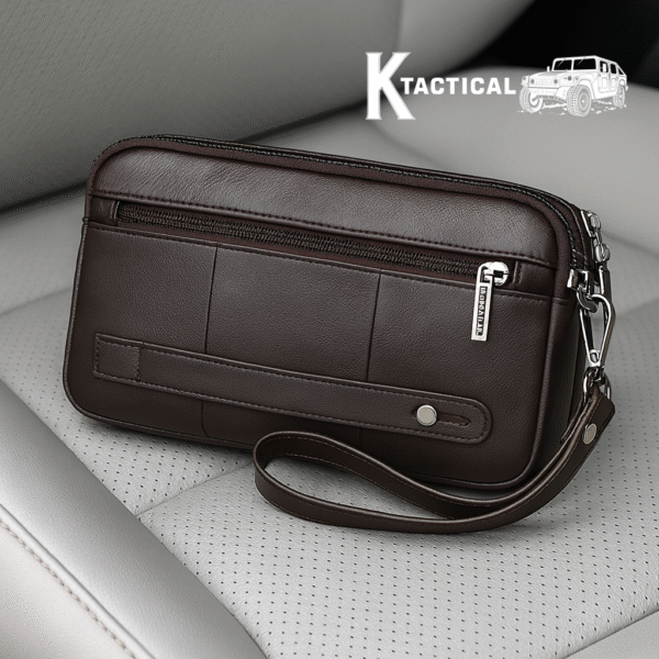 K-Tactical Heritage Leather Hand-Carry Clutch - Image 3