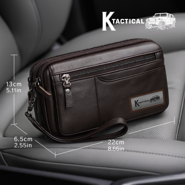 K-Tactical Heritage Leather Hand-Carry Clutch - Image 2