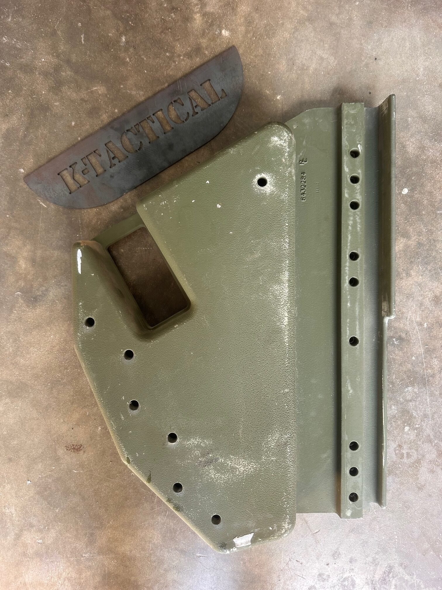 HMMWV Ballistic Armor Mounting Brackets Pair – PN 6452284R & 6452283L – M1151 M1152 M1165 B-Kit Armor Support