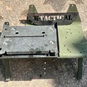 HMMWV Military Radio Mounting Base / Shock-Isolated Tray – SINCGARS / VRC Radio Rack Shelf