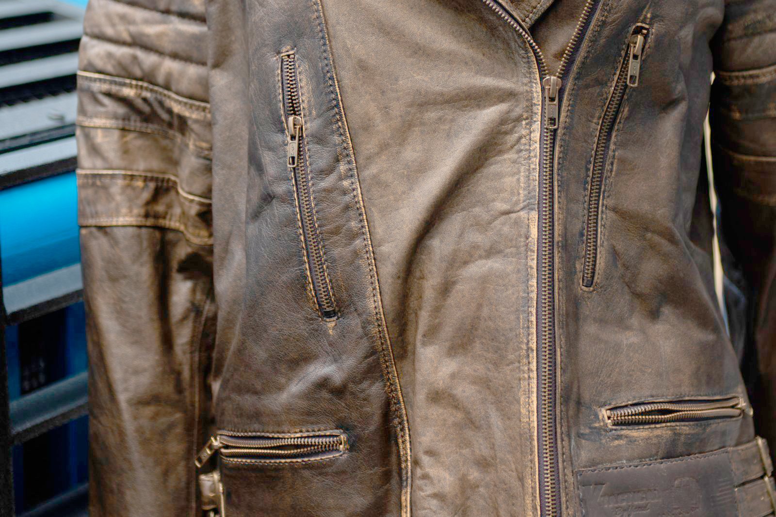 K-Tactical Brown Women’s Leather Coat - Image 7