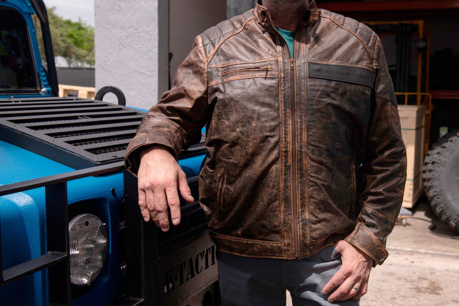 K-Tactical Vintage leather jacket