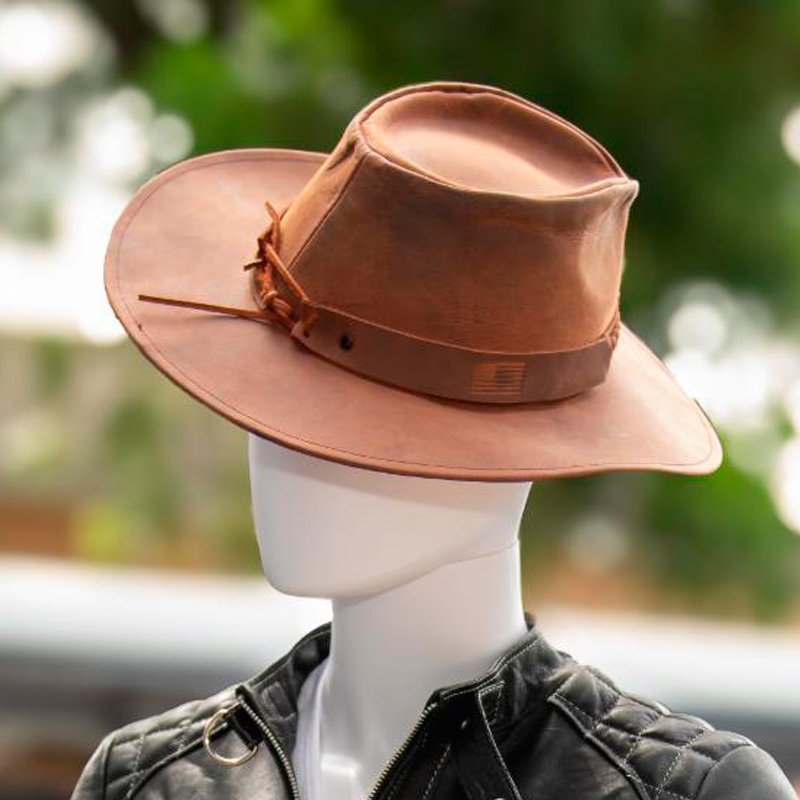 K-Tactical Brown Leather hat