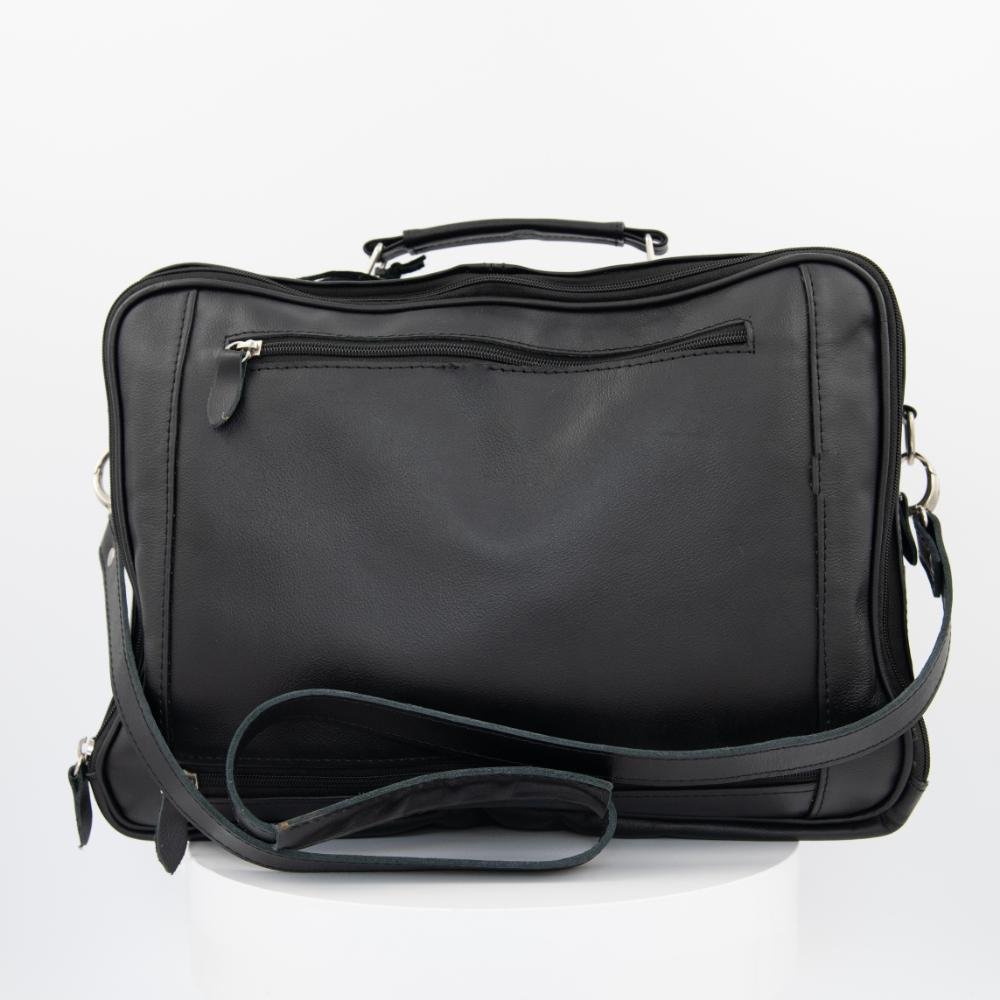 K-Tactical Black leather business briefcase - Image 3