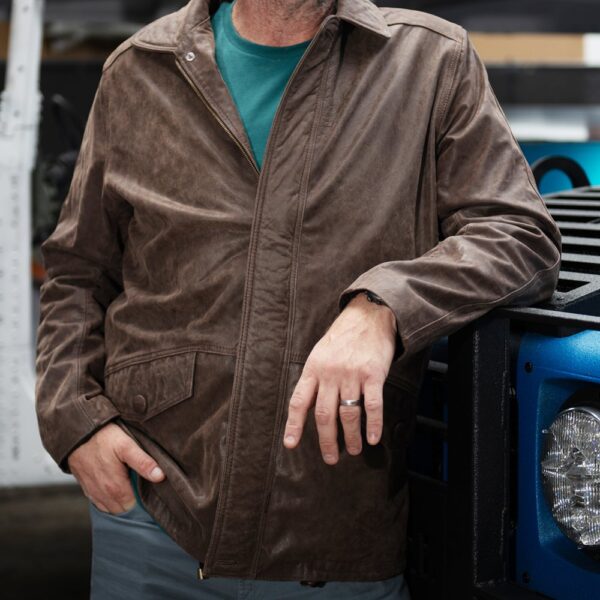 K-Tactical Men’s leather Jacket