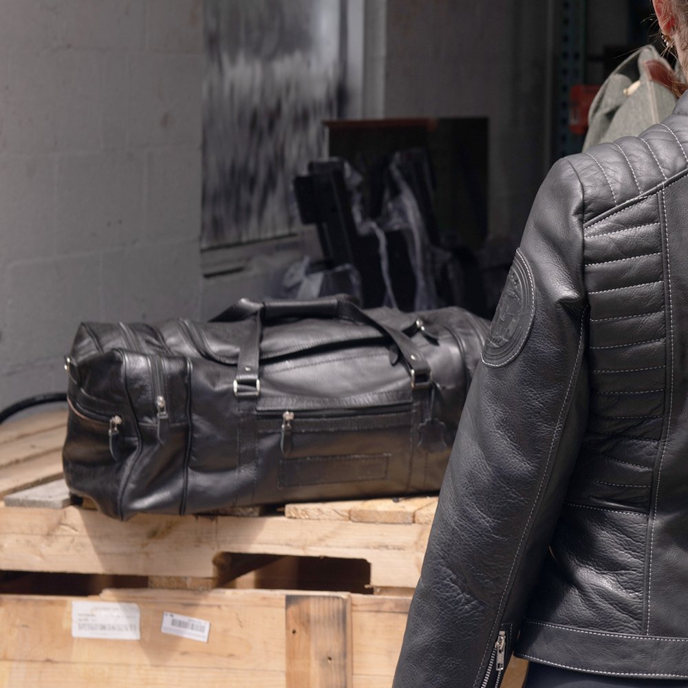 K-Tactical Leather duffel travel bag - Image 3