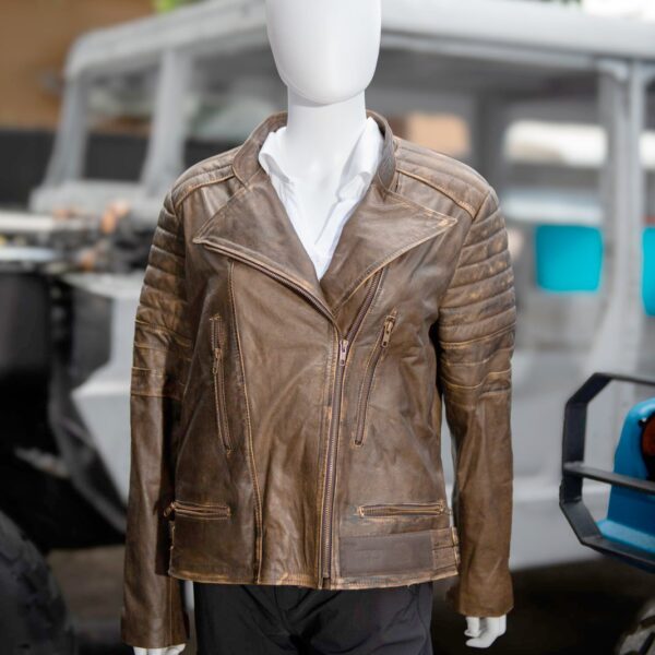 K-Tactical Brown Women’s Leather Coat