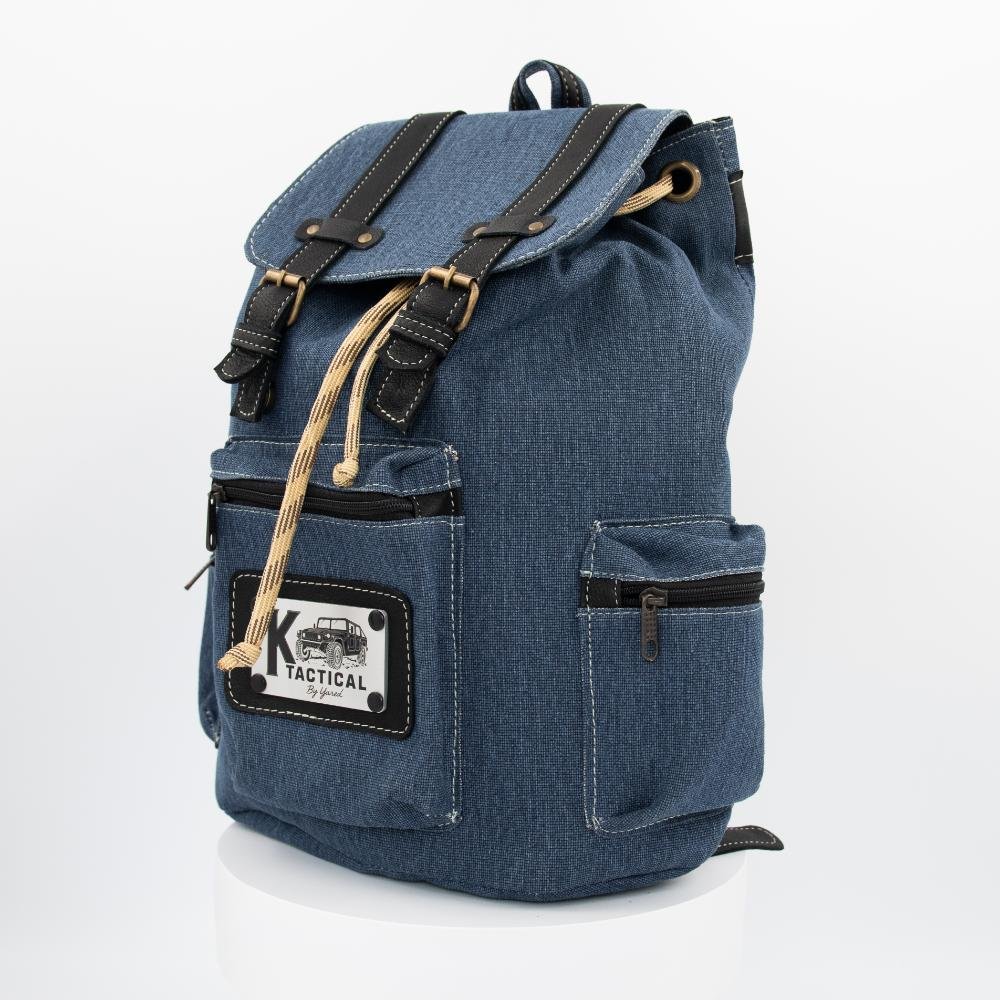 K-Tactical Canvas Backpack with Buckles - Image 2