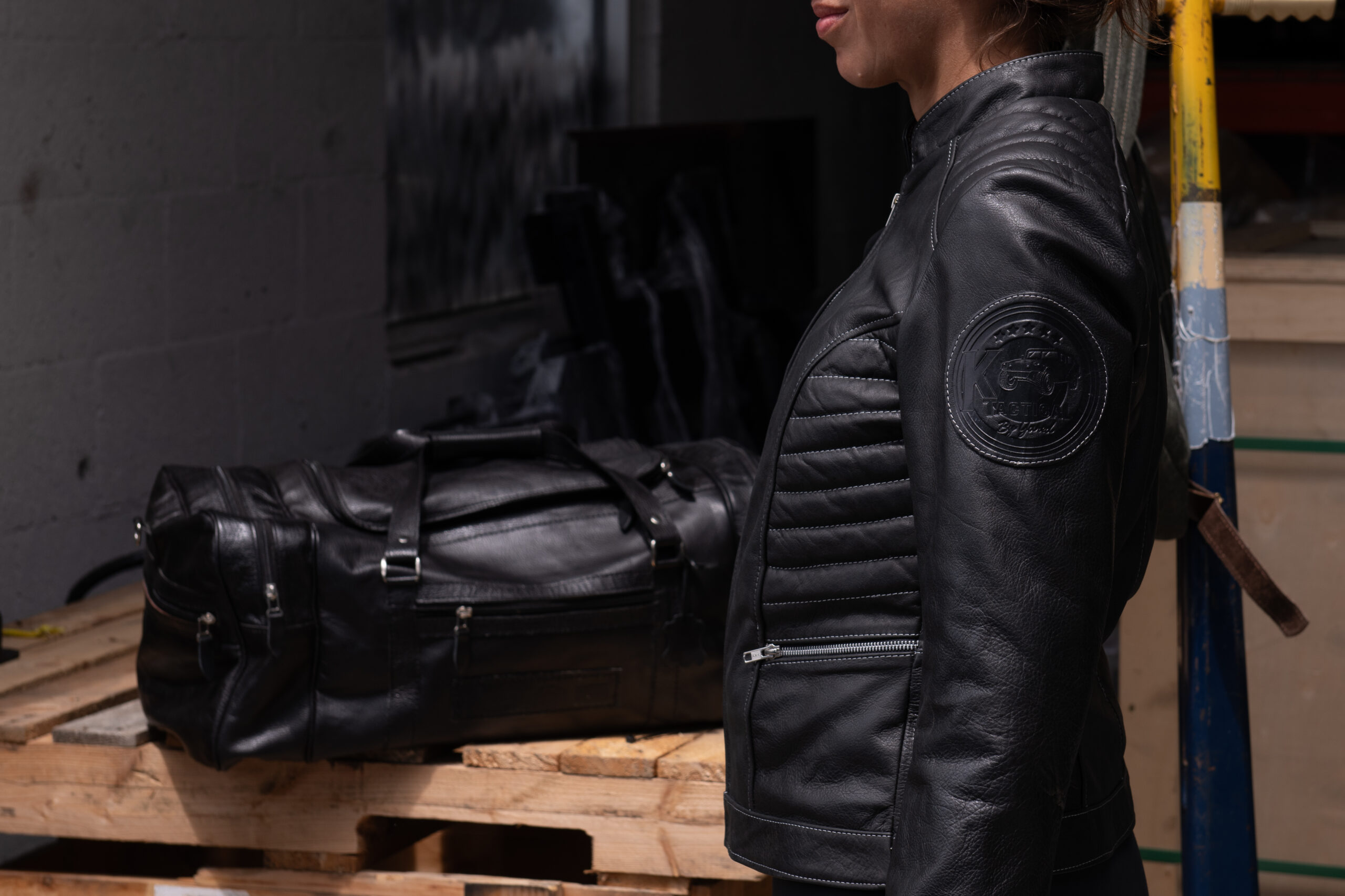 K-Tactical Women’s leather jacket - Image 8