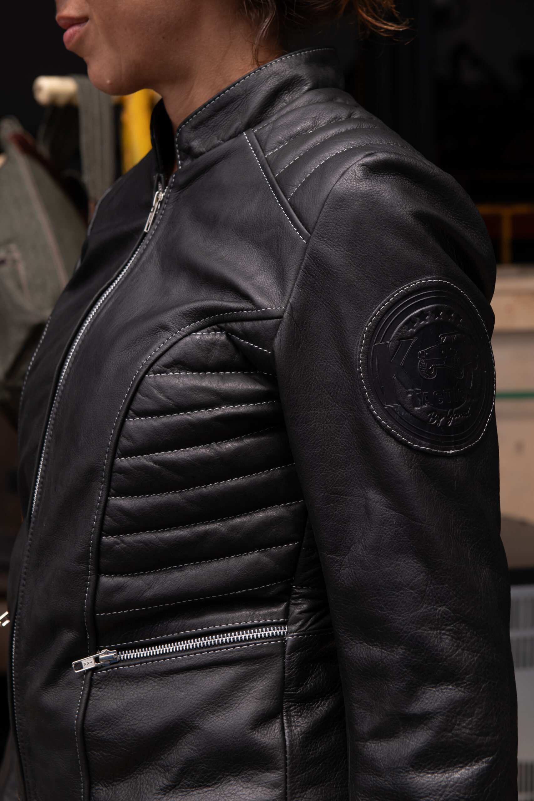 K-Tactical Women’s leather jacket - Image 6