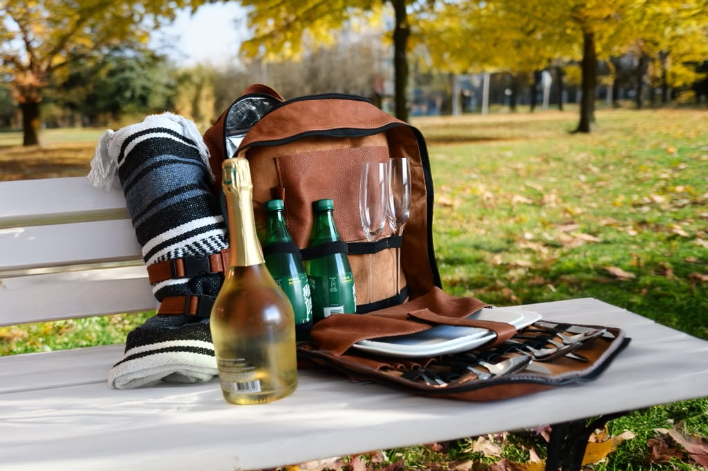 Genuine Calfskin Leather Insulated Picnic Backpack by K-Tactical - Image 4