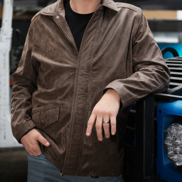 K-Tactical Men’s leather Jacket
