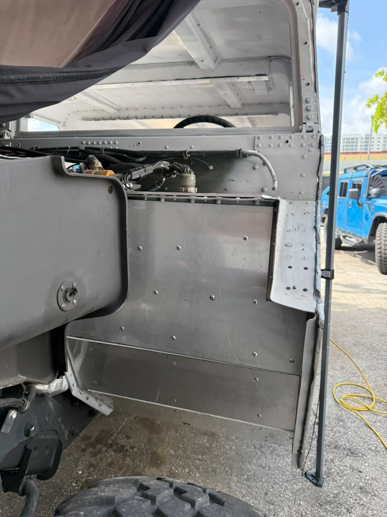 5 mm Aluminum Floor Reinforcement Kit - Universal HMMWV and Hummer - Image 12