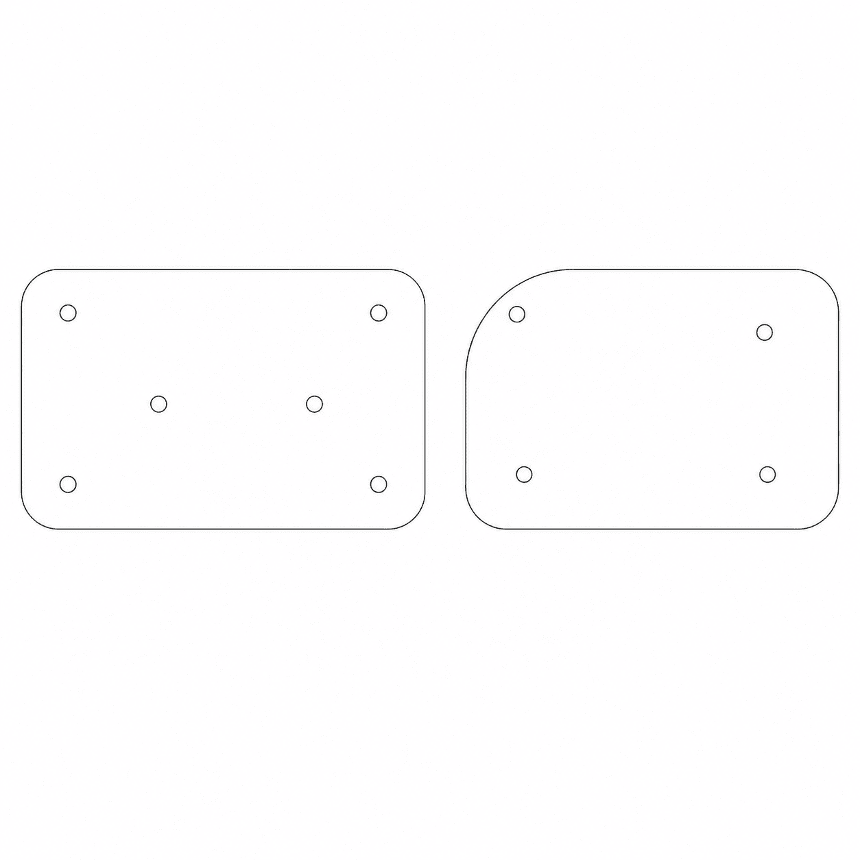 HMMWV Hood Cover Access Plate LH AND RH for HUMVEE 12338884, 12338906 Stainless steel in 1.5 mm - Image 2