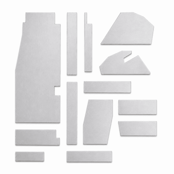 5 mm Aluminum Floor Reinforcement Kit - Universal HMMWV and Hummer