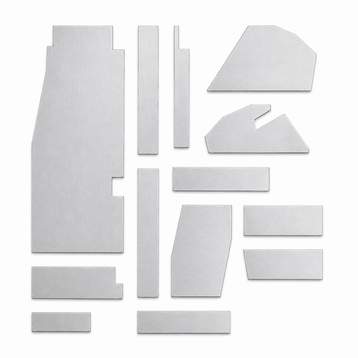 5 mm Aluminum Floor Reinforcement Kit - Universal HMMWV and Hummer